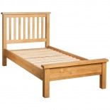 Dorset Oak New Style 3' Single Low Foot End Bed  